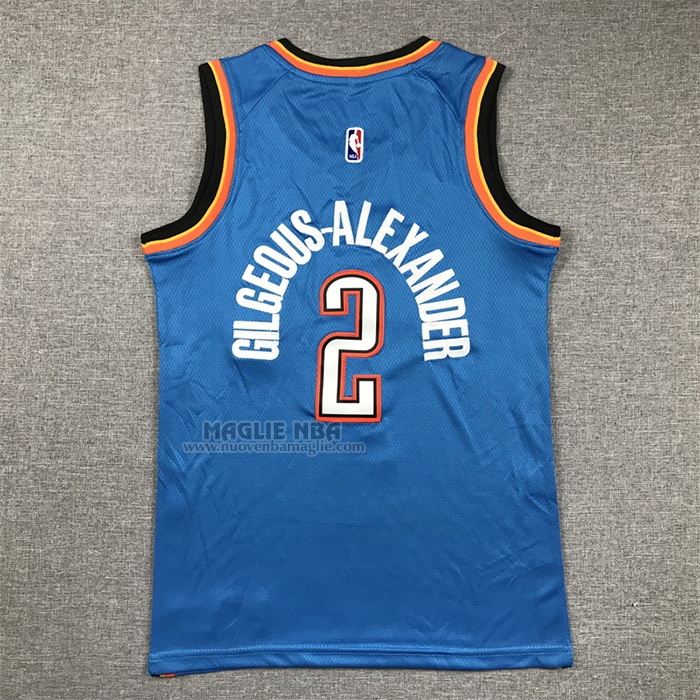 Maglia
 Shai Gilgeous-Alexander NO 2 Bambino
 Oklahoma City Thunder Icon Blu
